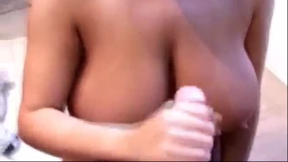 Giant juggs jerk job